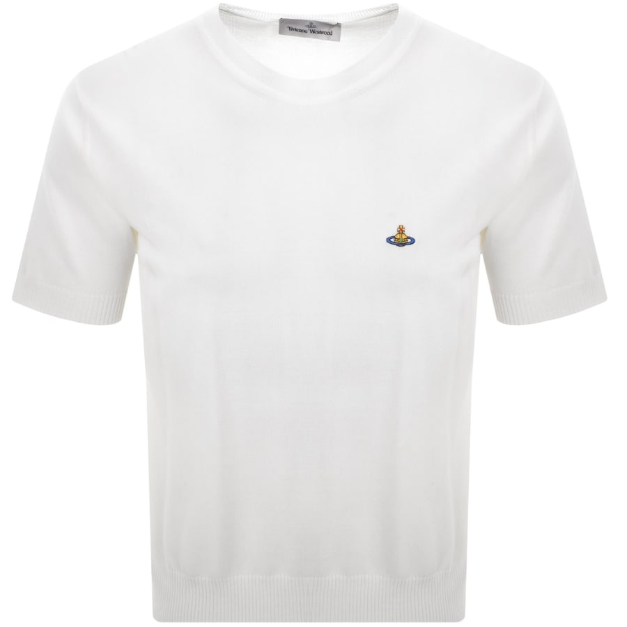 Vivienne Westwood Orb Embroidery Printed T Shirt White S